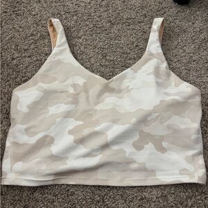 Camo sports top